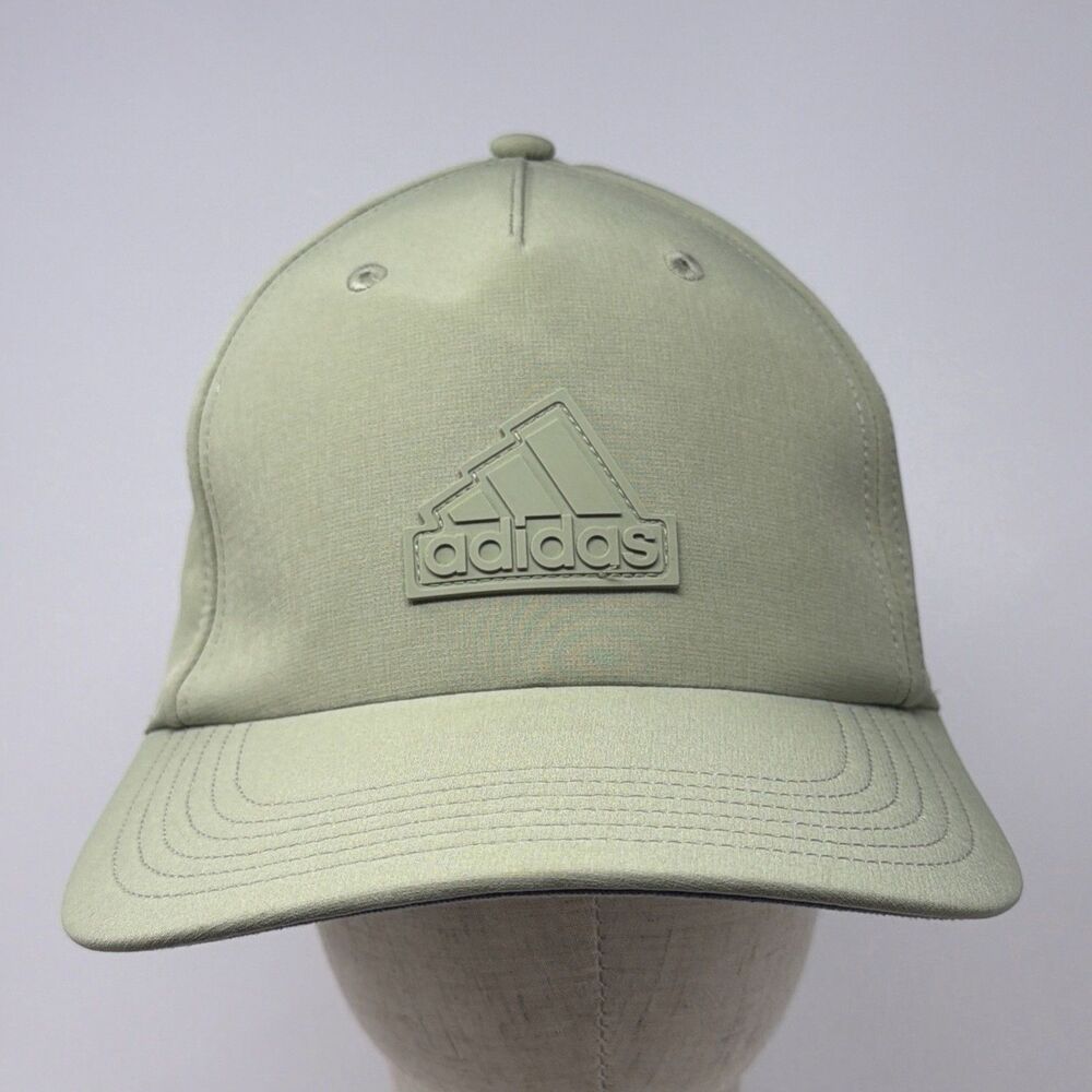 Adidas AEROREADY Snapback Hat Sage Green Adjustable Baseball Cap NEW